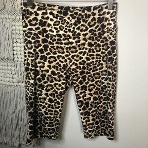 Stevie Hender Leopard Bike Shorts Small